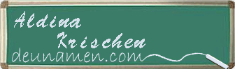 Aldina Krischen Visitenkarte